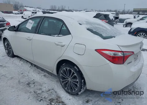 2016 Toyota Corolla S Premium from USA, damaged, VIN 2T1BURHE4GC602174